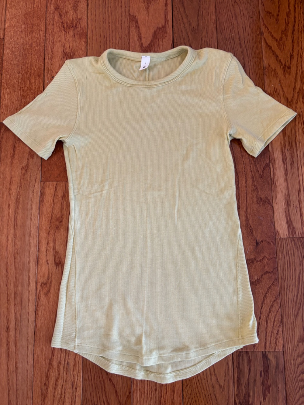 lululemon athletica Ribbed Short Sleeve Tee — Sage Green